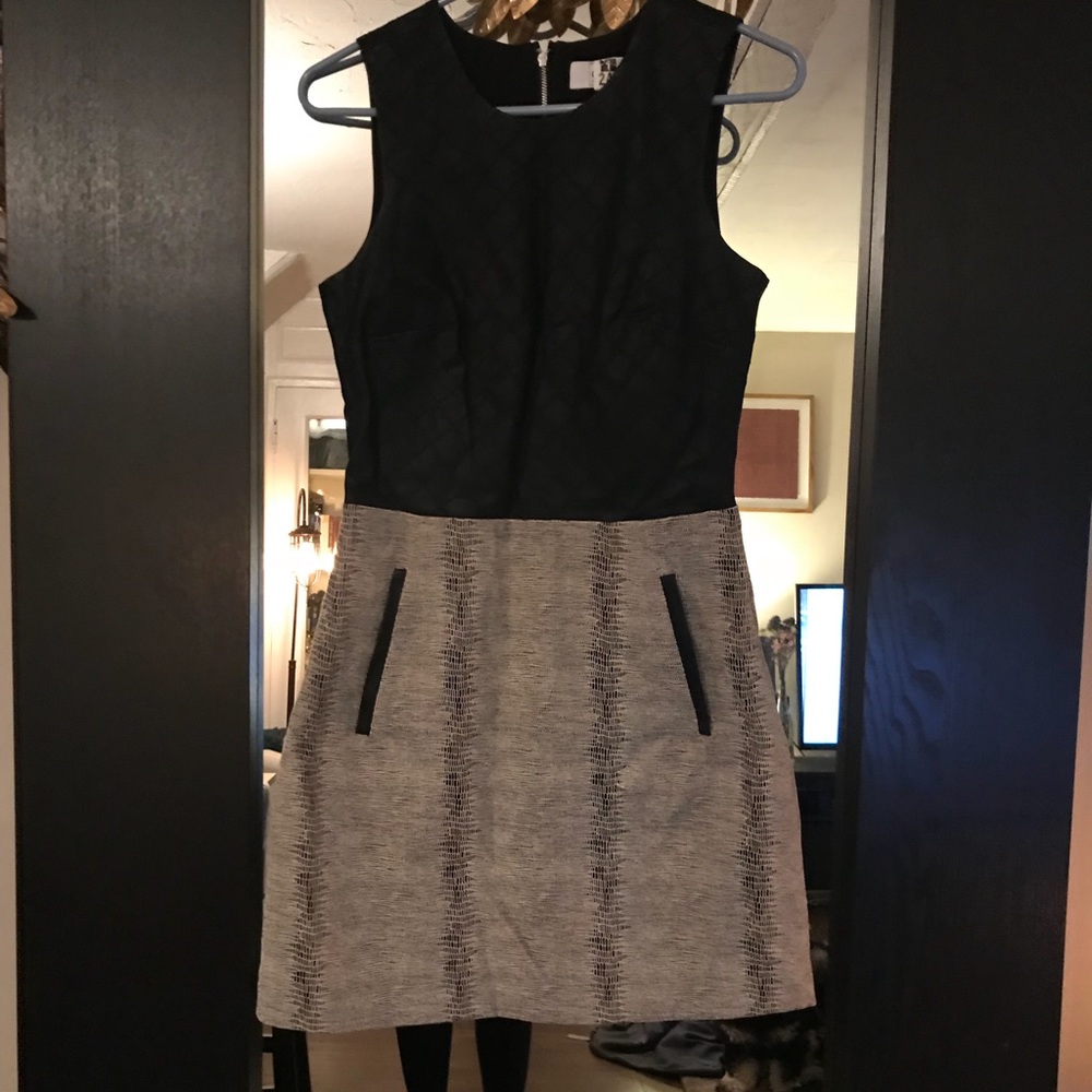 BB Dakota faux leather and snakeskin dress